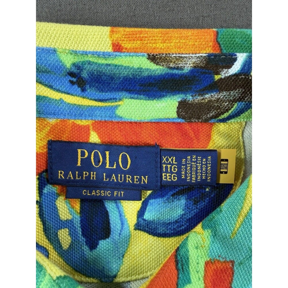 Polo Ralph Lauren Shirt Mens XXL Multicolor Floral Classic Fit Hawaiian Artist - Picture 3 of 7